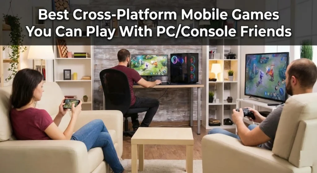 cross-platform mobile games, play with PC friends on mobile, mobile console crossplay games, best crossplay games for phone,