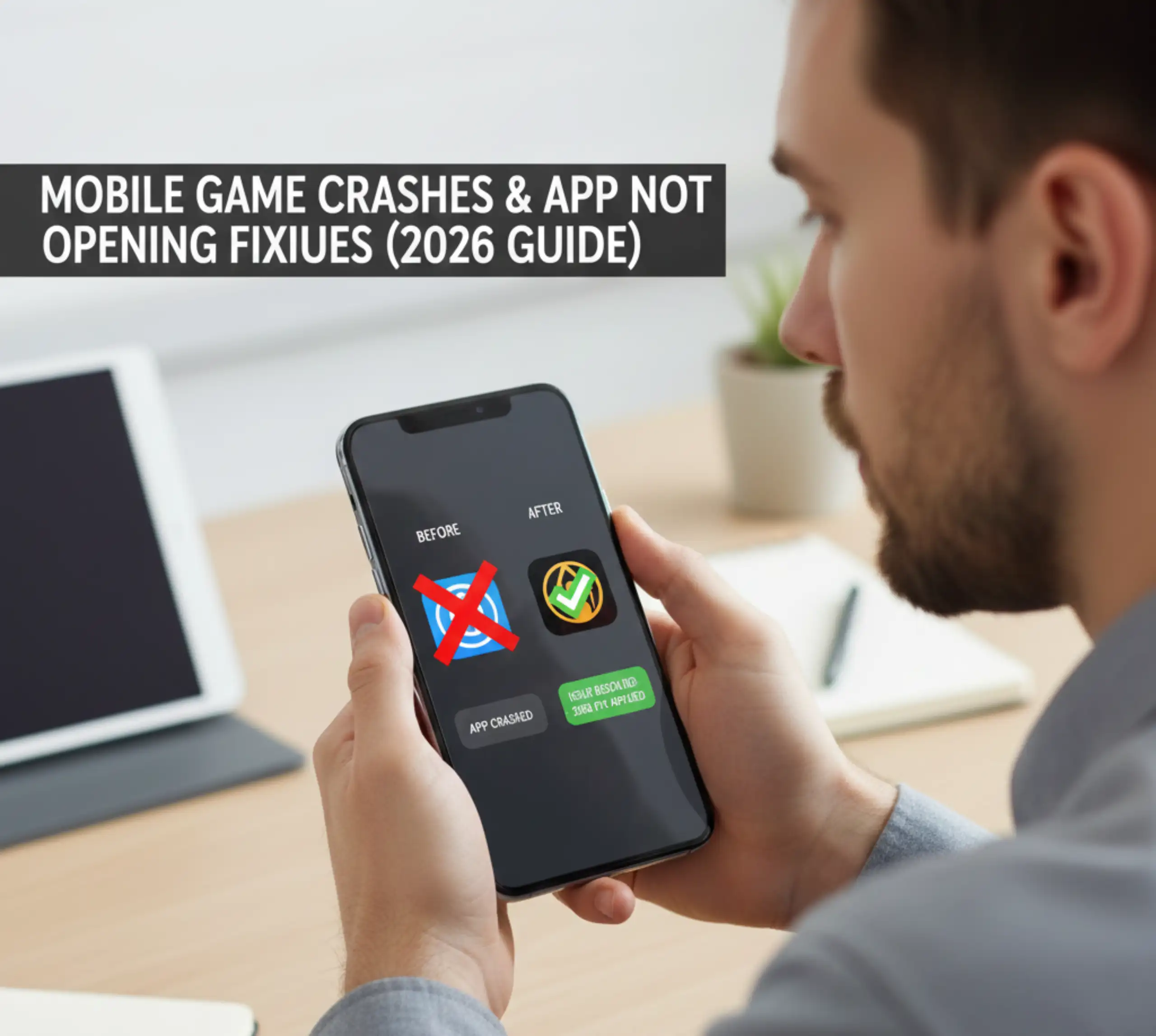 app not opening solutions, fix game crashes Android, iOS game crashes, mobile app crashes fix, game won't open solutions, mobile gaming issues fixes